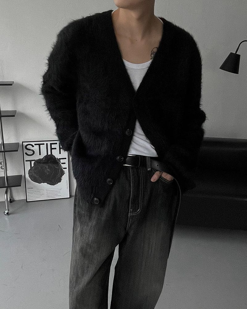 OA Blanc Angora Cardigan (3 colors)