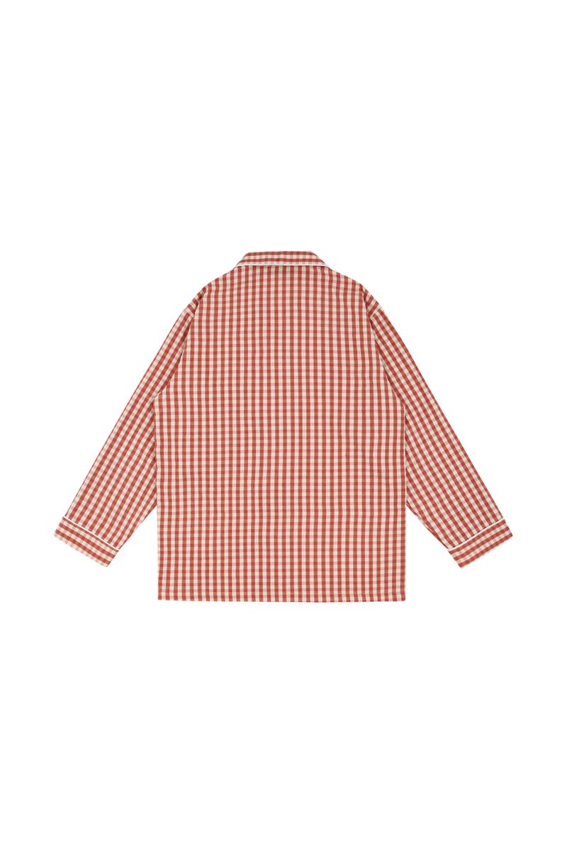 PRS Red Check Pajama Shorts Set-up