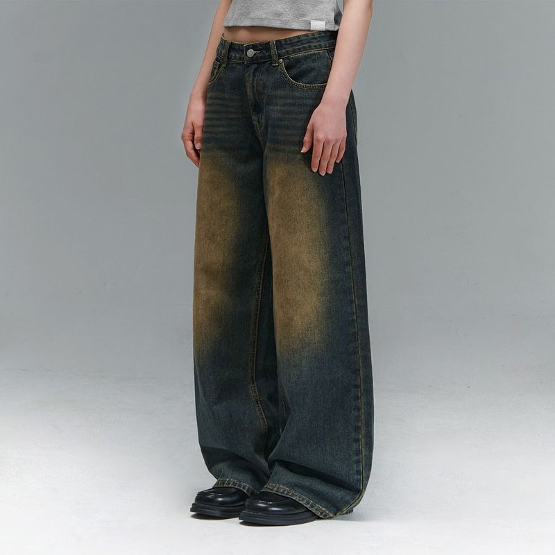 RANDOMOFF（ランダムオフ）の「[Unisex] BTB : WAVE WASHING JEANS [YELLOW MINUIT CORE]（Pants）」