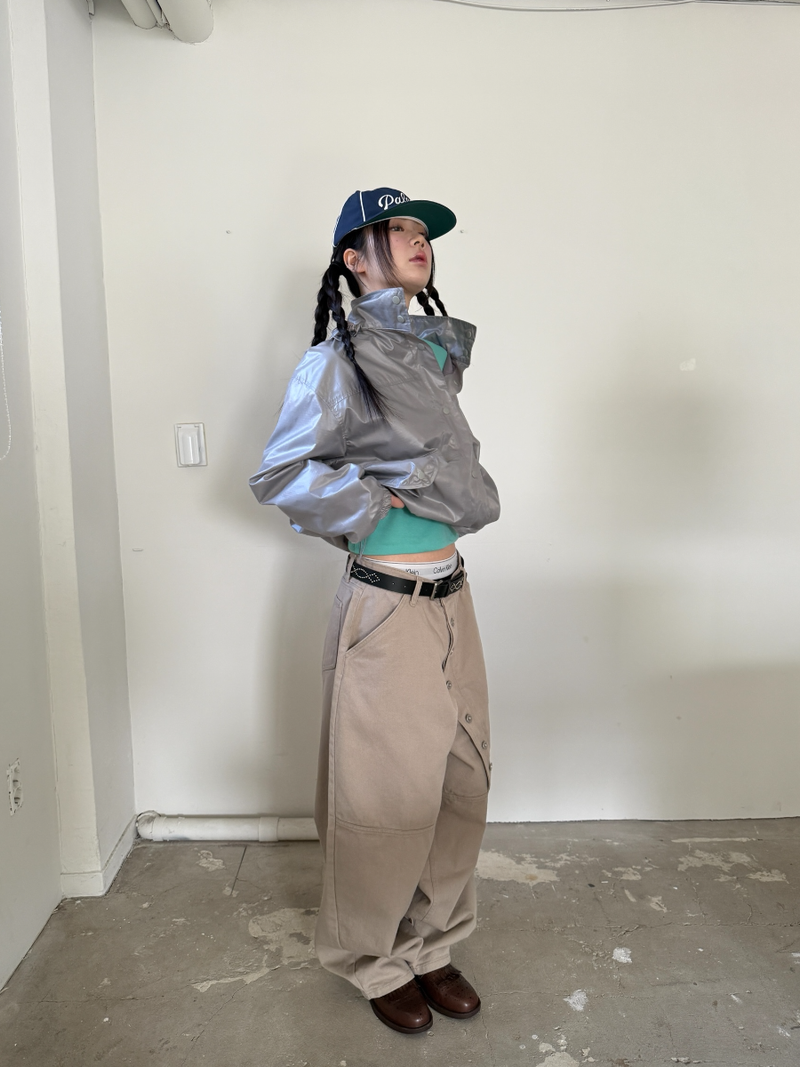 snap cover pants