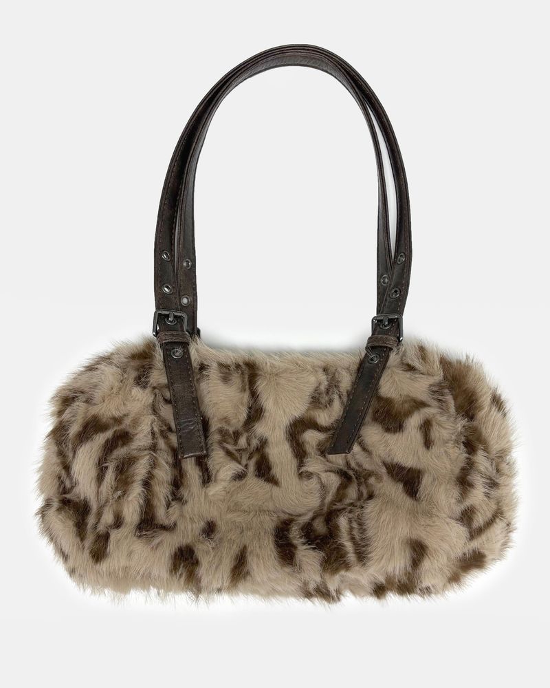 Hoin Leopard Fur Shoulder Bag
