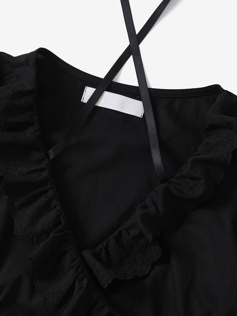 Rosie wrap blouse (Black)