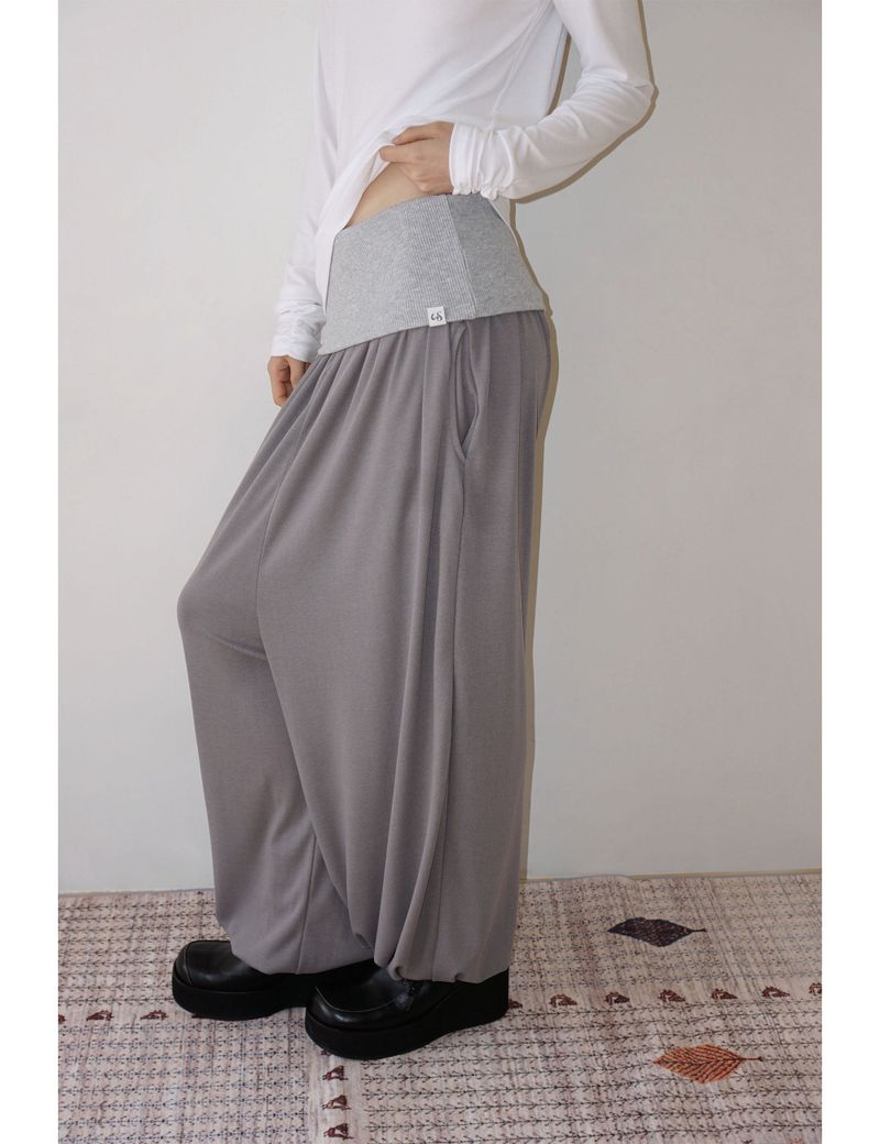 BANDING BALLOON PANTS(GREY)