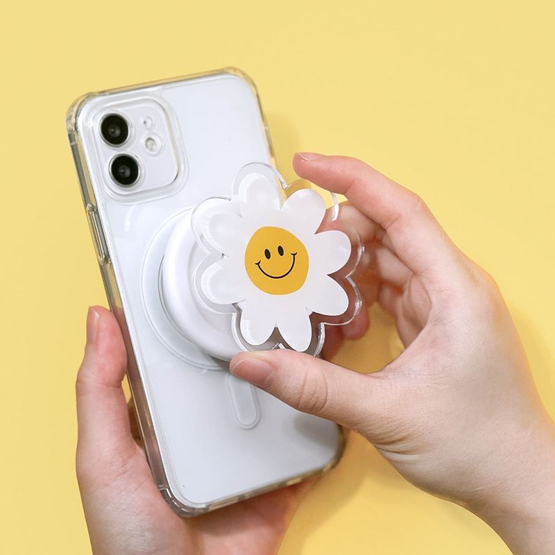 168cm（168センチ）の「Magsafe アクリル Tok HBS スマイルフラワースマホホルダー（スマホグッズ/小物）」