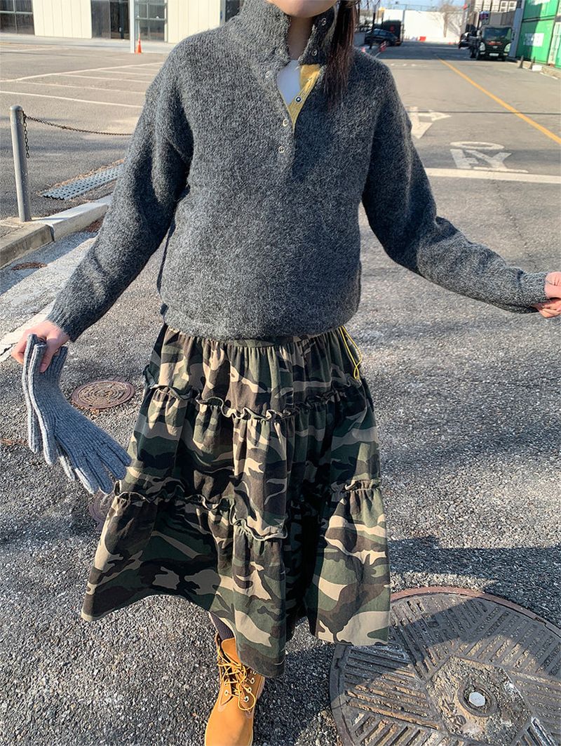 HENLEY ANORAK SWEATER (5C)
