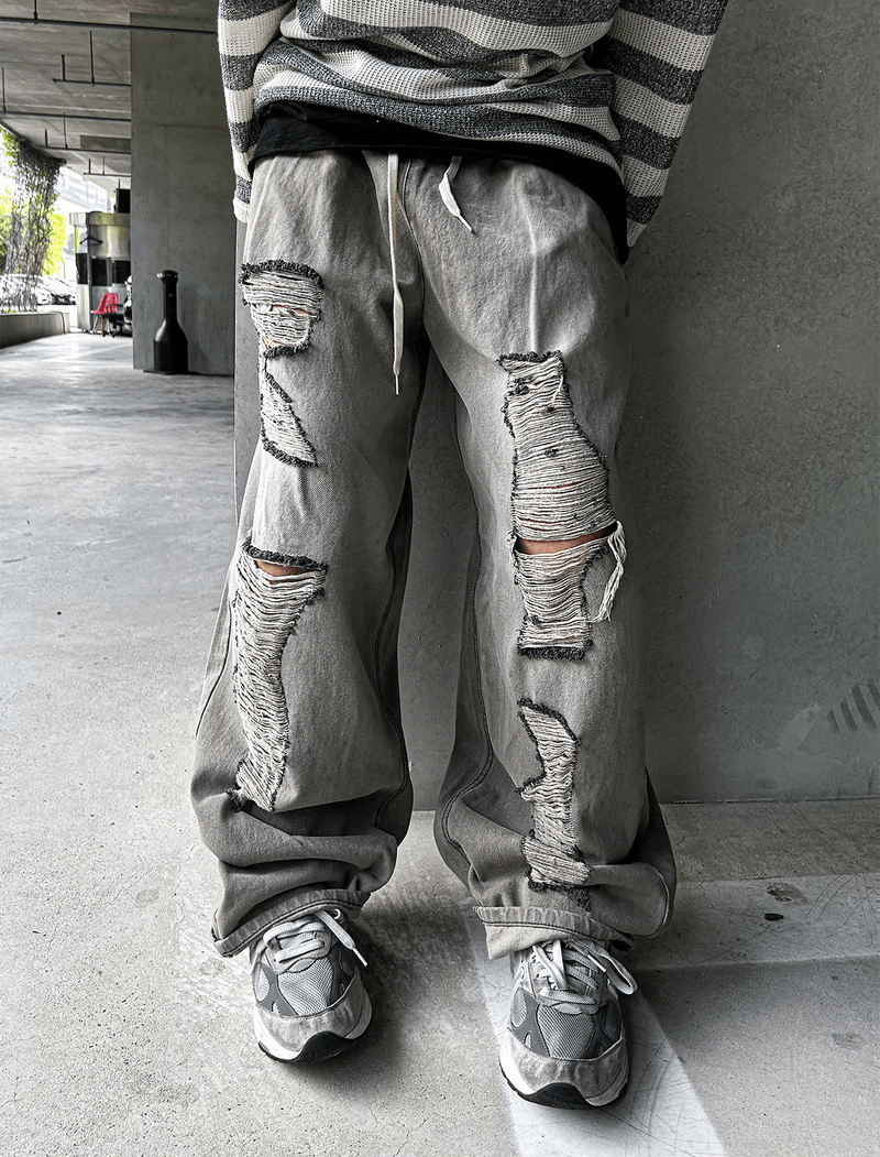 COSYHARU（コシハル）の「vintage ballon demage denim pants（Pants）」