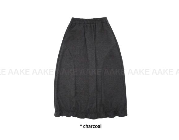 BLOOM CURVE FRILL SKIRT