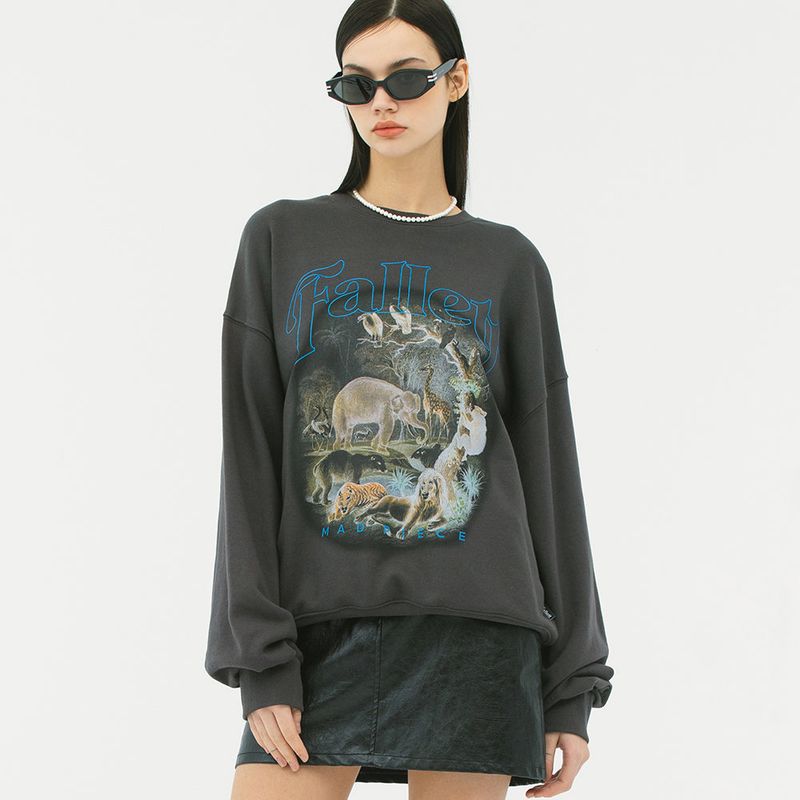 FALLETT（ファレット）の「SERENGETI SWEATSHIRT CHARCOAL（Tops）」