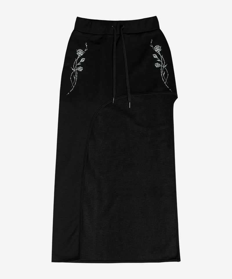 DARLING, YOU ARE BAD（YOU ARE BAD）の「ROSE CUT-OUT SKIRT #BLACK (FLEECE LINED)（Skirts）」
