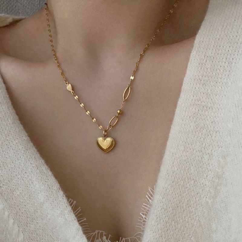 lal Chubby Heart Ball Unique Two-Way Necklace