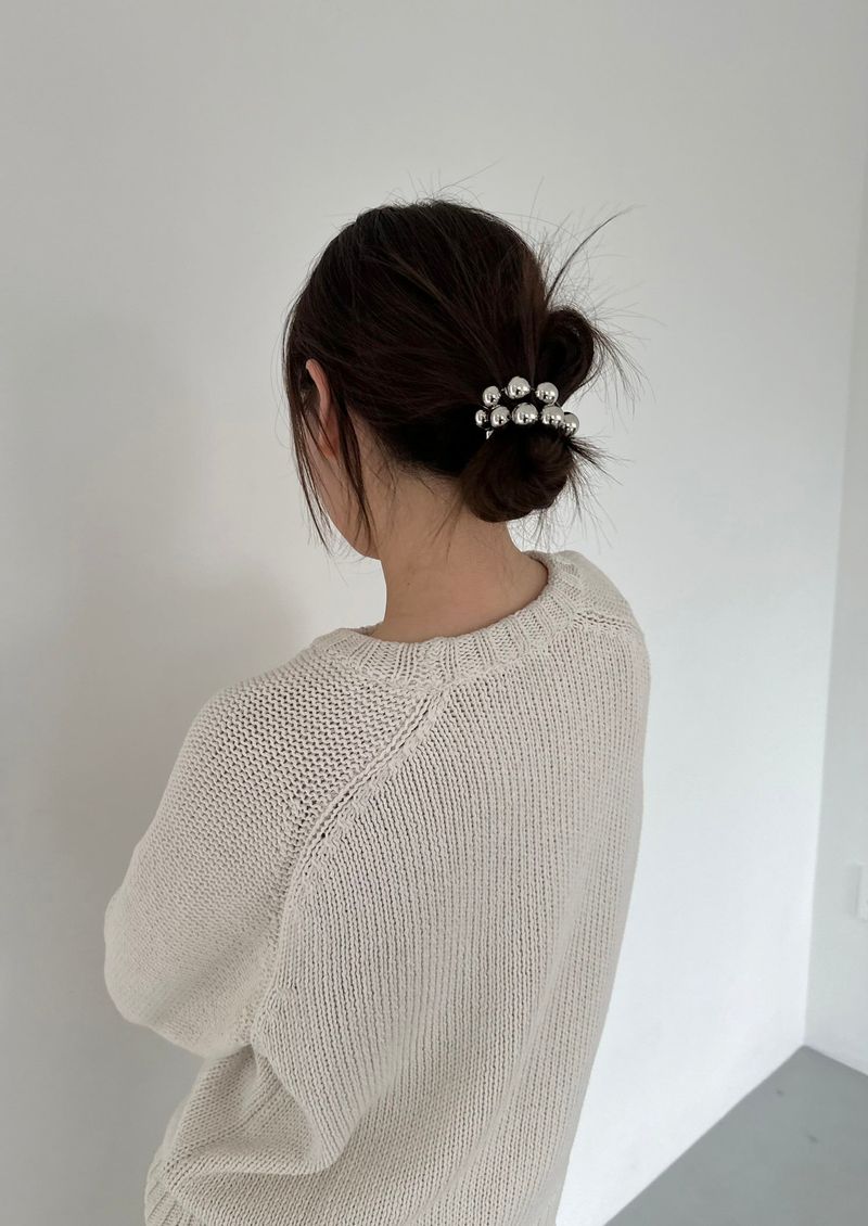 big ball strap - silver