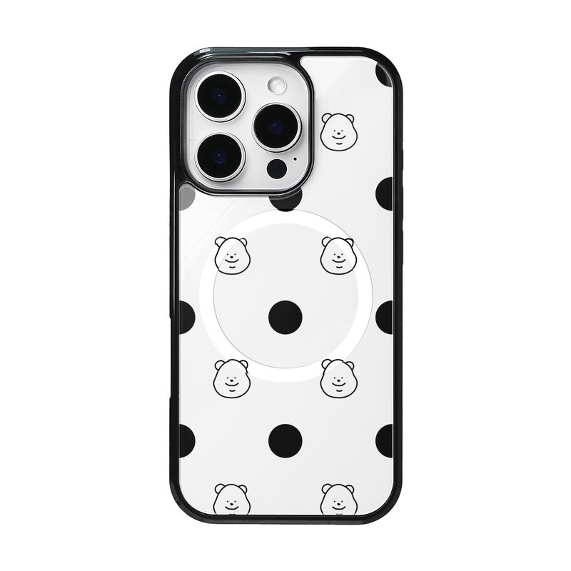 TUTEOGI（トゥトギ）の「TUTEOGI ‘ チュードット’ マグネットリングホワイトケース（スマホグッズ/小物）」