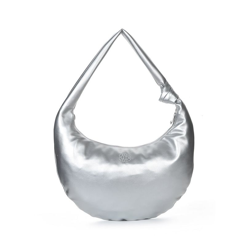 NICOLE SHOULDER KNOT BAG_SILVER