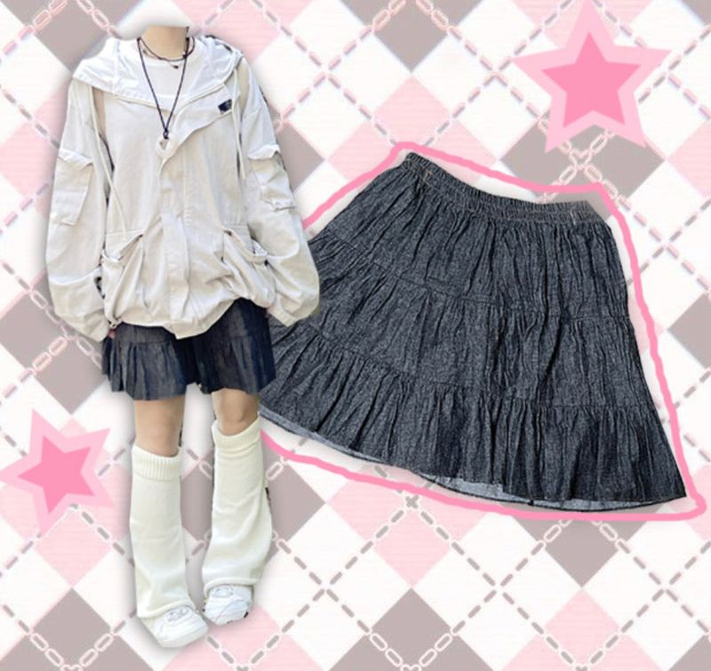 heenytsuki(ヒニツキ)の「morigirl banding frill skirt(Skirts)」