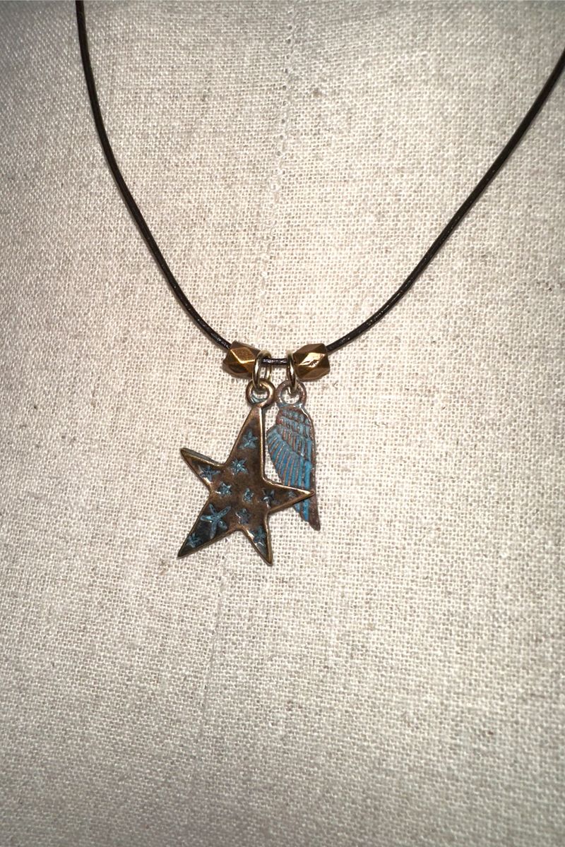 P:ReinSein（レインセイン）の「Patina star wing leather necklace（Accessories）」