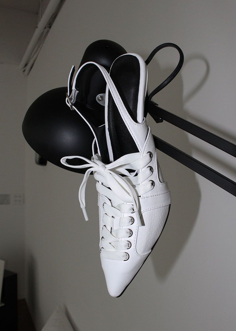 LACE-UP SLINGBACK HEEL