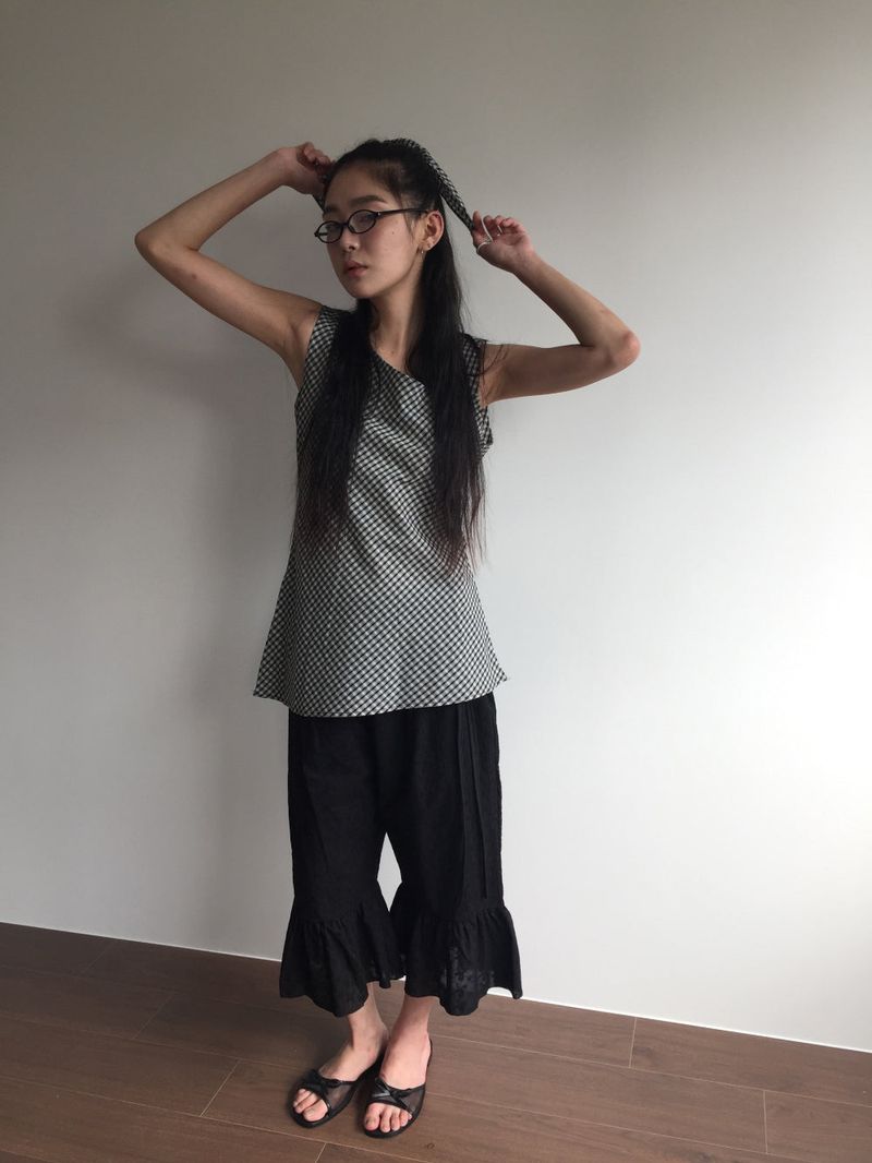 DUGGY（ダギー）の「Mesh Ribbon Slipper Sandals (1color)（Shoes）」