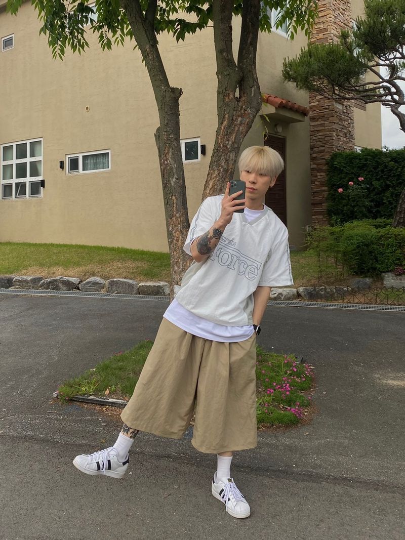カーペンターナイロンハーフパンツ4C