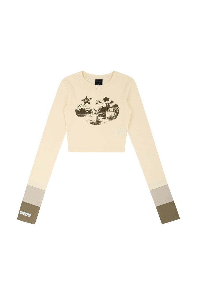 P:ReinSein（レインセイン）の「ビンテージスリーレイヤードウォーマークロップTシャツ（トップス）」