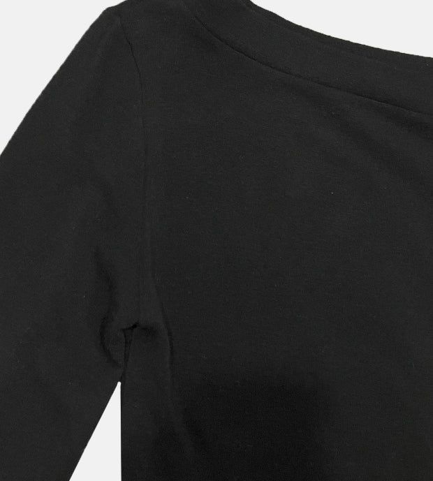 スナップスリム長袖Tシャツ