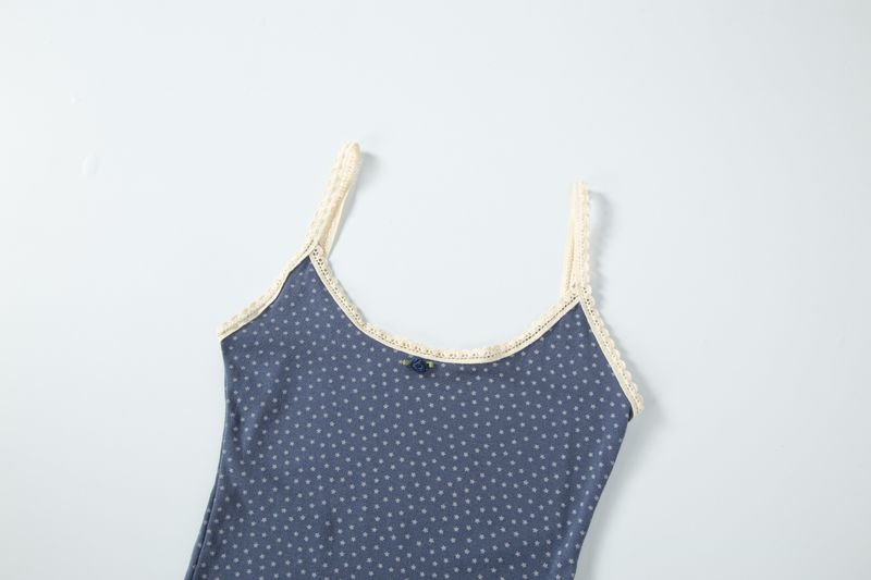star sleeveless navy