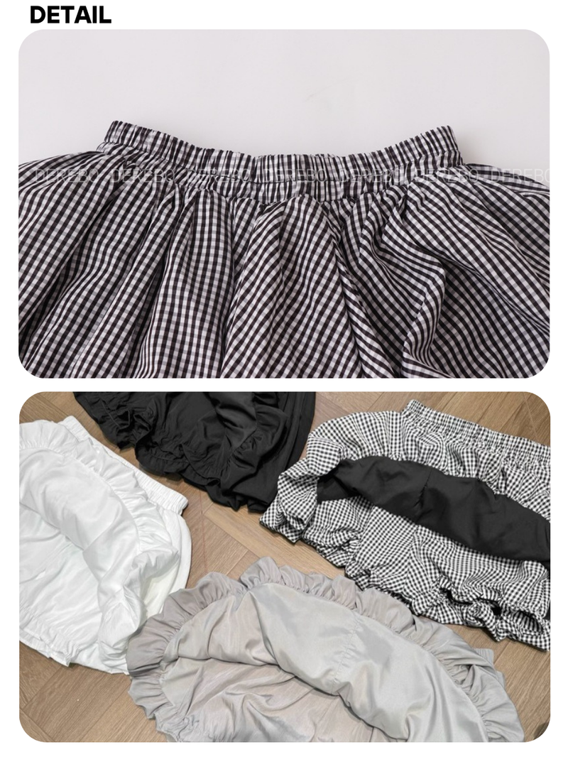 A-line pumpkin pocket mini skirt