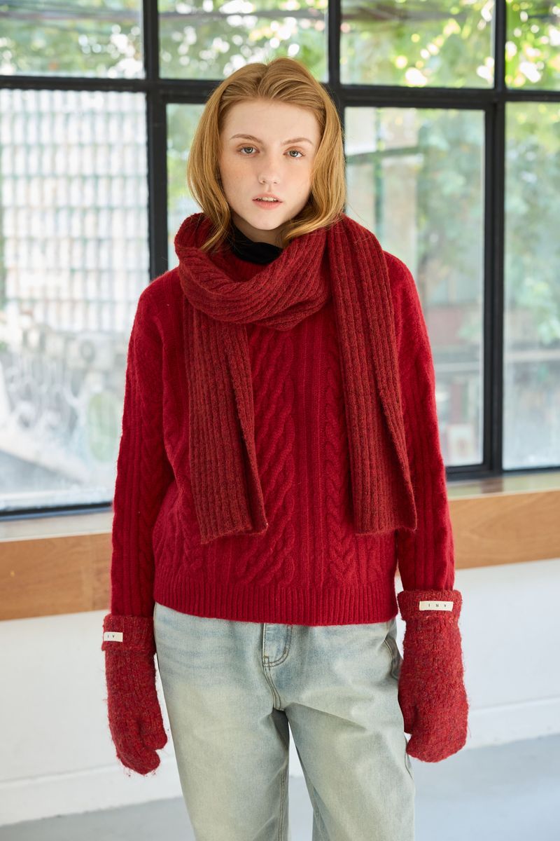 JUICY ROUND KNIT / RED