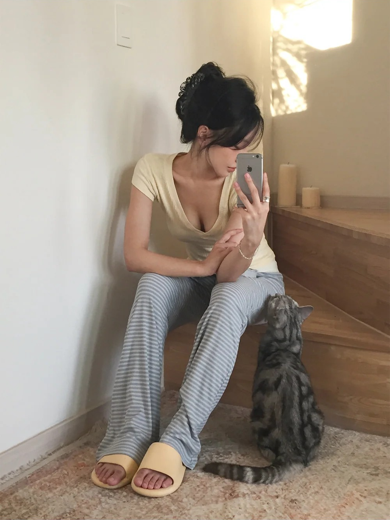 Stripe Pajama Pants