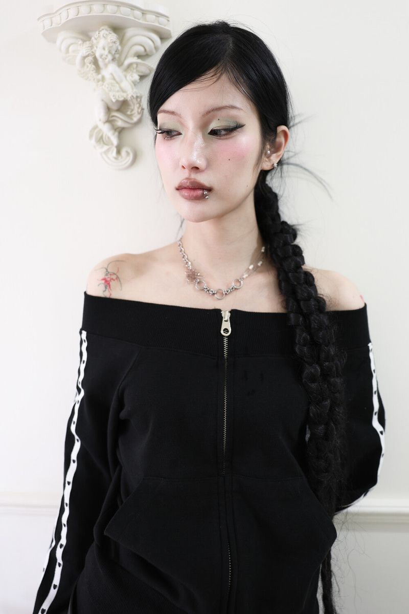 Lotus Pearl Chain Necklace (3way)