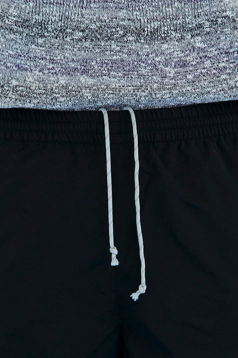 STRING NYLON PANTS / BLACK