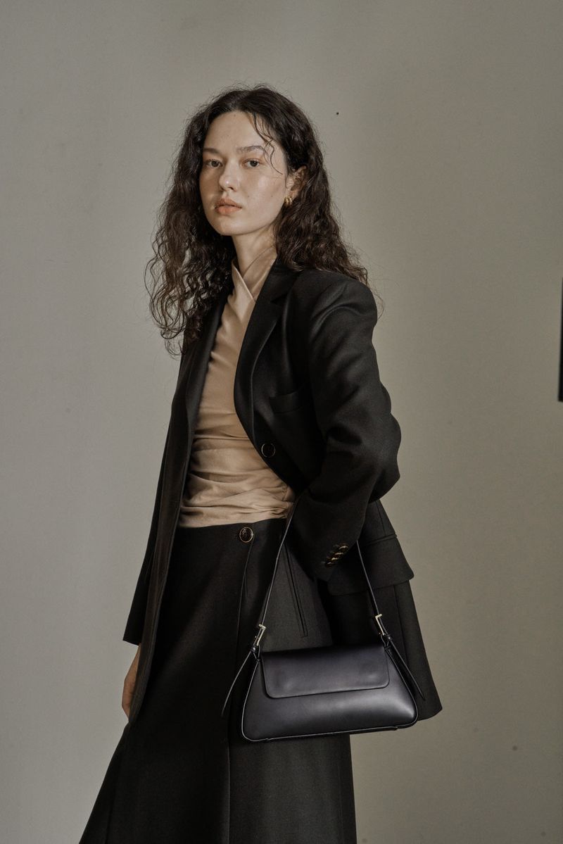WOOL TWILL SETUP JACKET_DEEP KAHKI