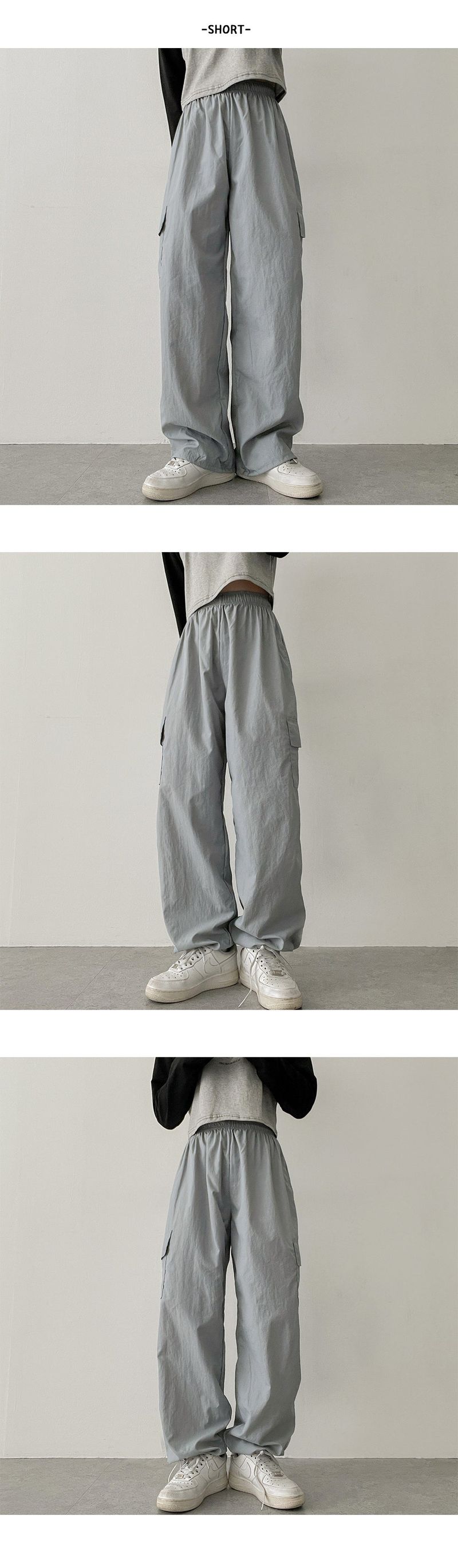 Watch Hem String Cargo Banded Waist Pants