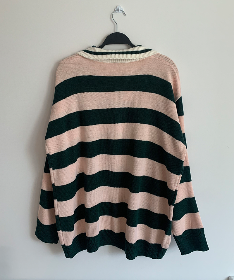 Bold Stripe Collar Knit