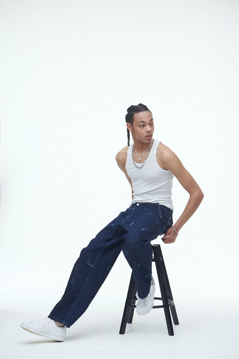 Jeju Beach Denim Pants