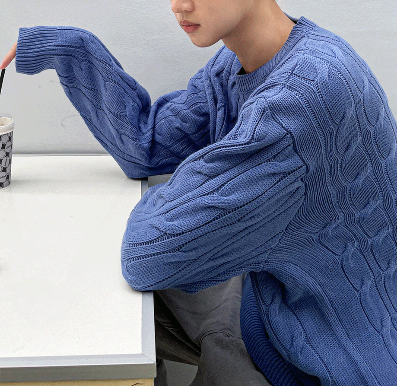 COSYHARU(コシハル)の「cable cosyharu semi-over knit(Tops)」
