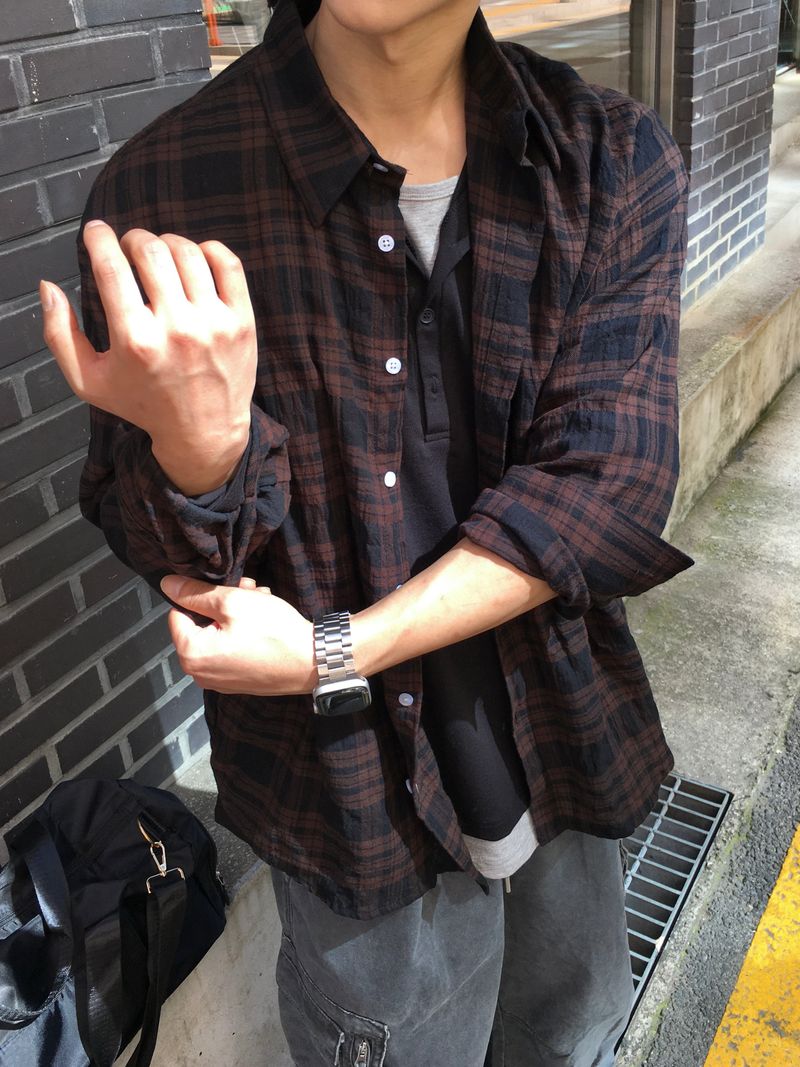 Moil Grunge Check Shirt 3C