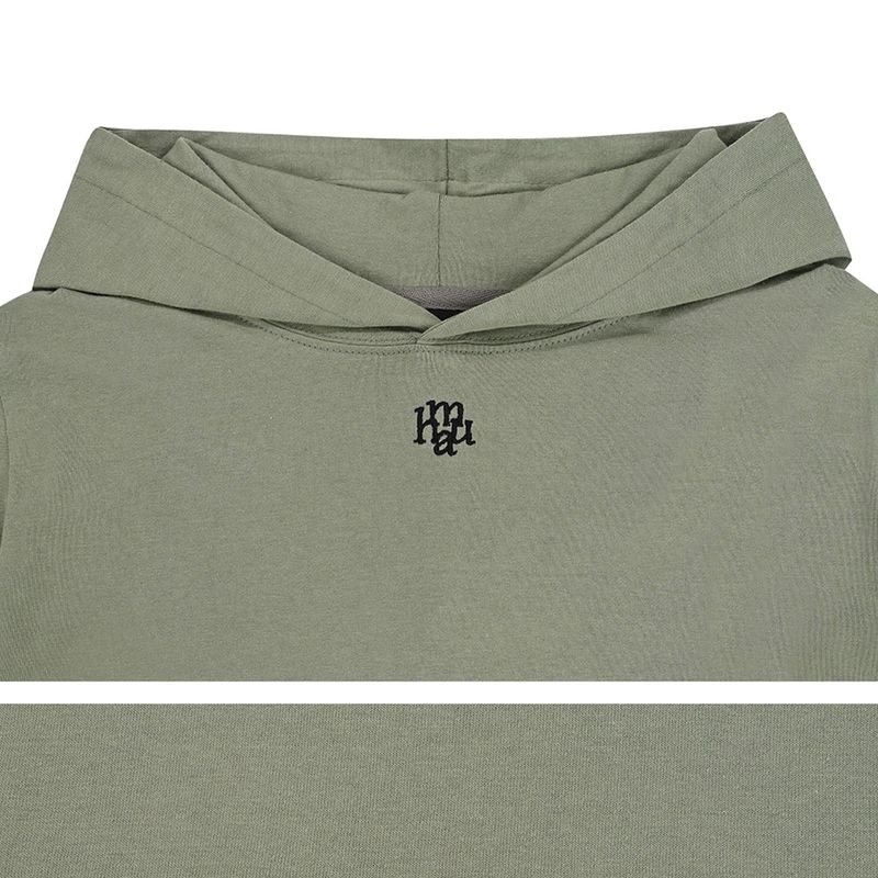 LOGO STITCH STRING HOOD LONG SLEEVE