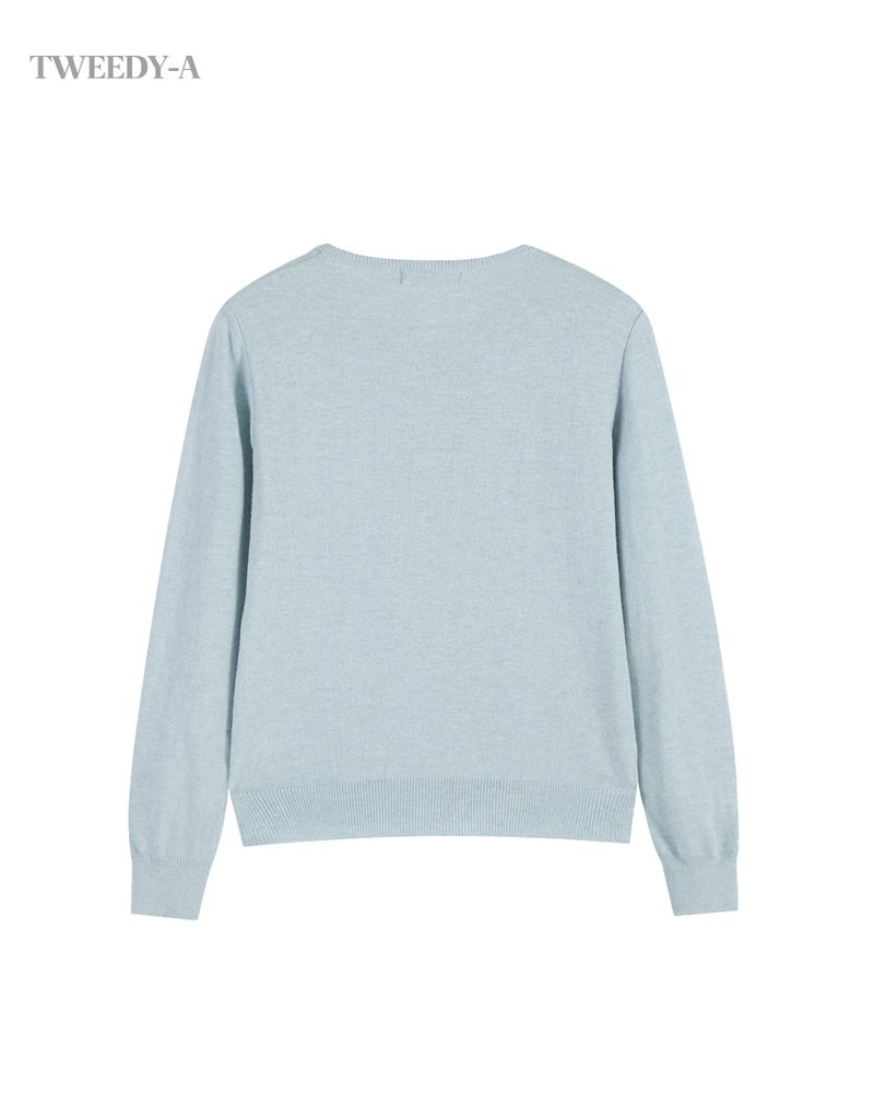 Basic Cashmere Mixed Round Cardigan 6 Colors