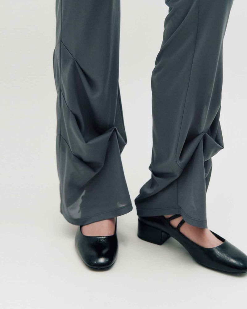 Sheer Layering Pants _ BLACK