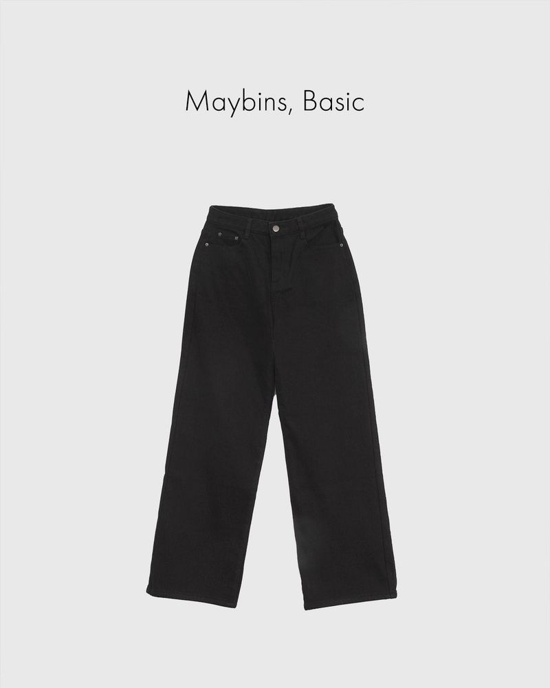 Ribbed wide pants