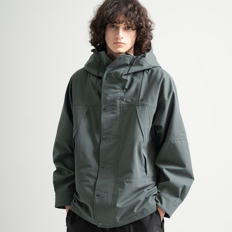 3 Layer Hard Shell Long-Jacket - KHAKI