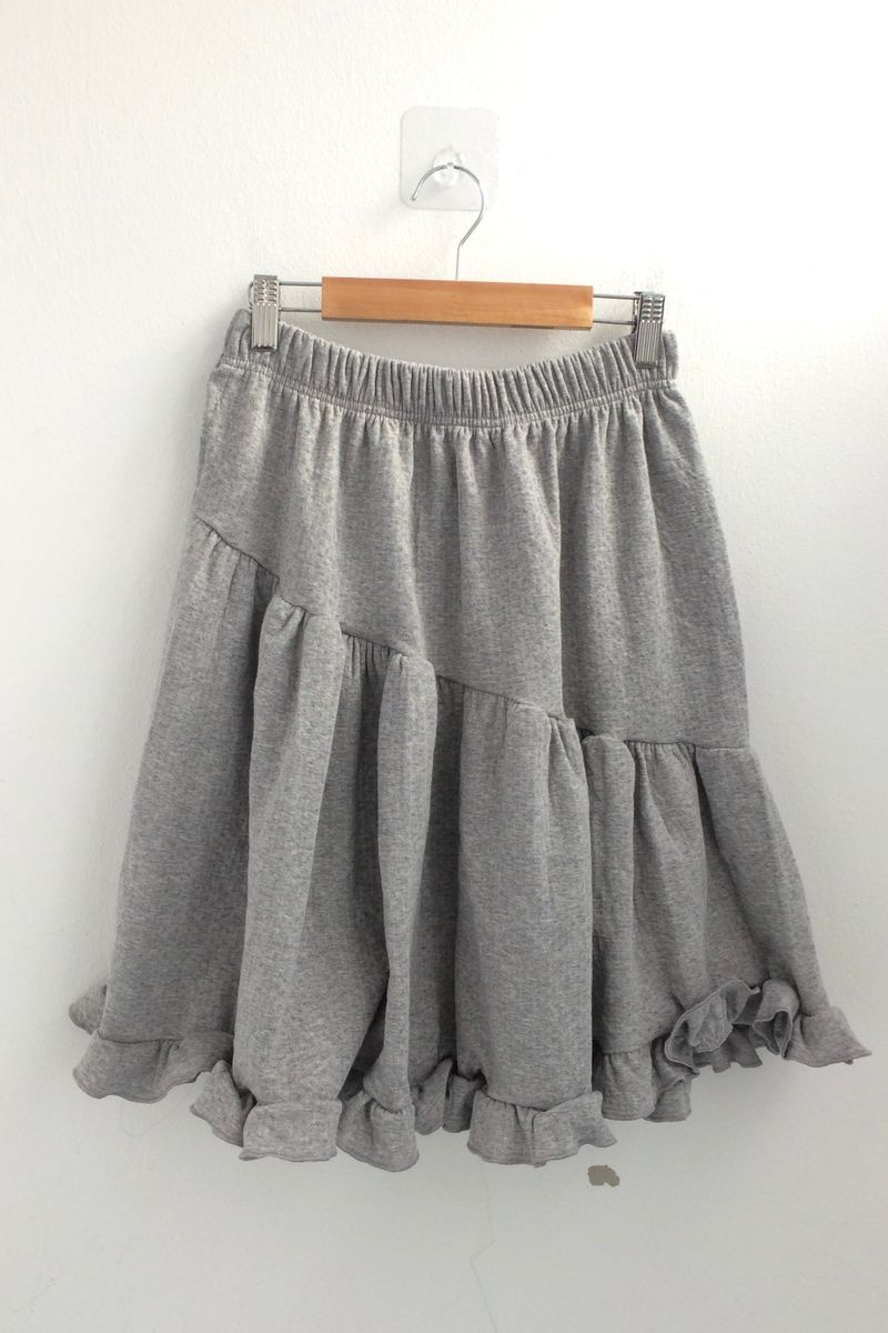 Flare cotton incision skirt