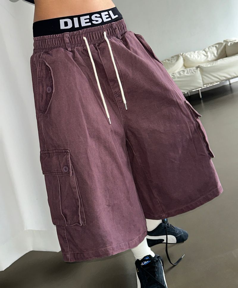 リールズ バック カーブ ピグメント バルーン バミューダ ショーツ 3カラー