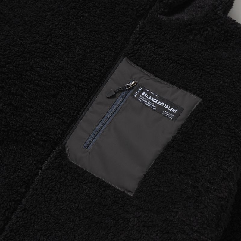 Classic Fleece Zipup Jacket - Black