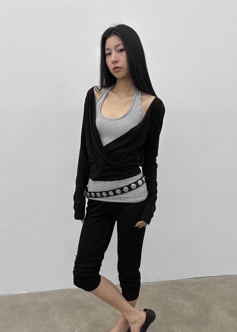BLACKUP（ブラックアップ）の「[MADE] ティルキサマーラップ長袖トップ（トップス）」