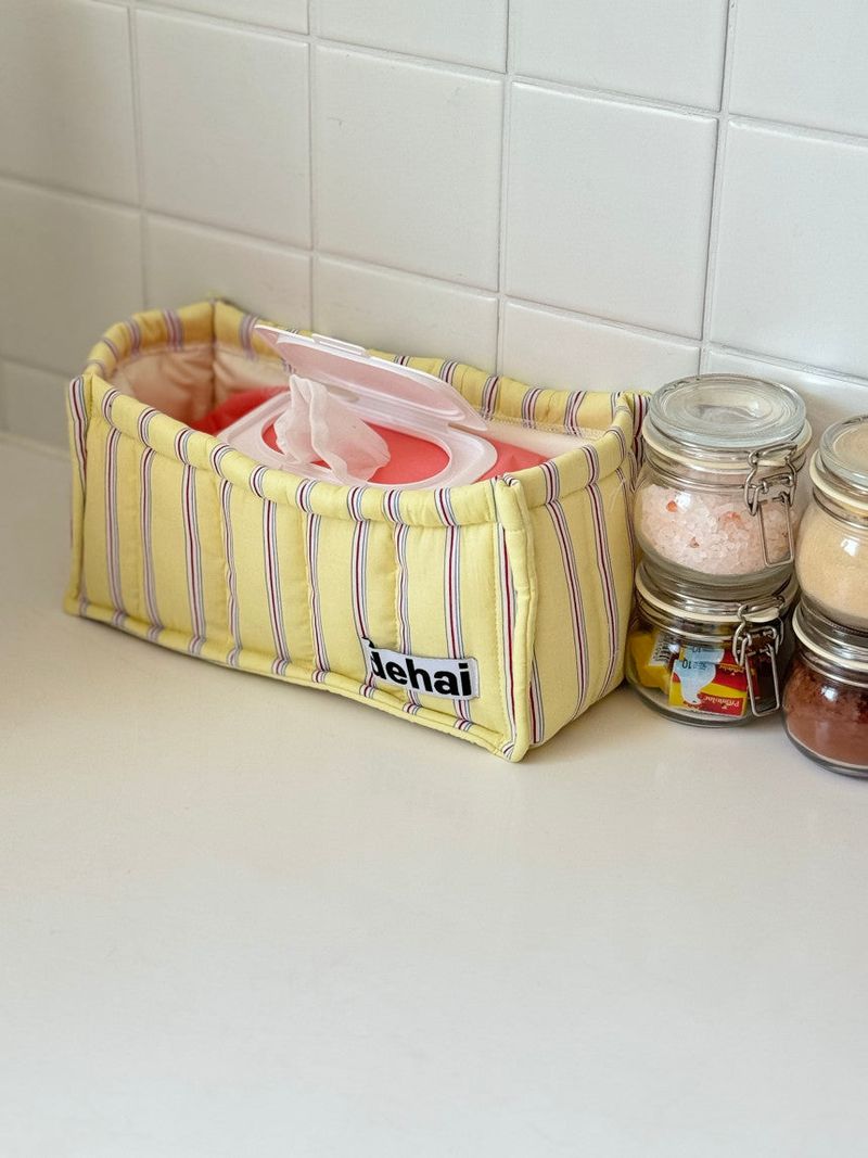 Stripe Tissue Basket