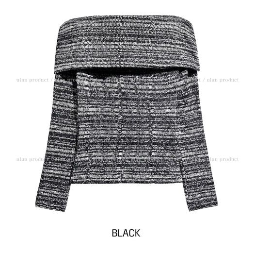 Sein Bokashi Off Shoulder Knit