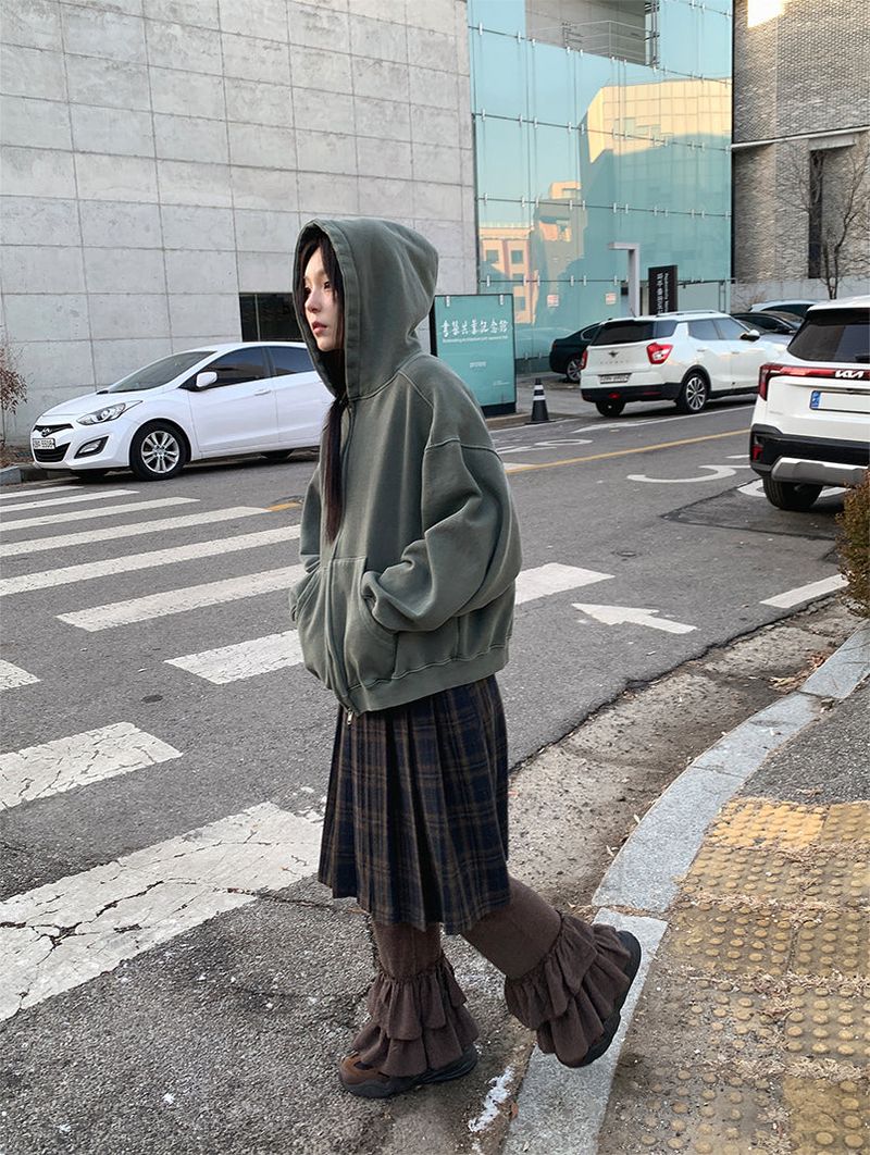 PIGMENT HOOD ZIP-UP (3C)