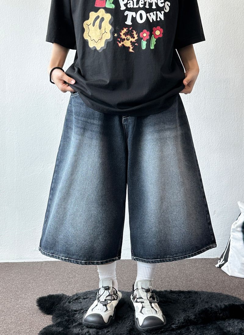 CCORTTI(コルッティ)の「Hip Number Graphic Wide Denim Bermuda Shorts 2color(Pants)」