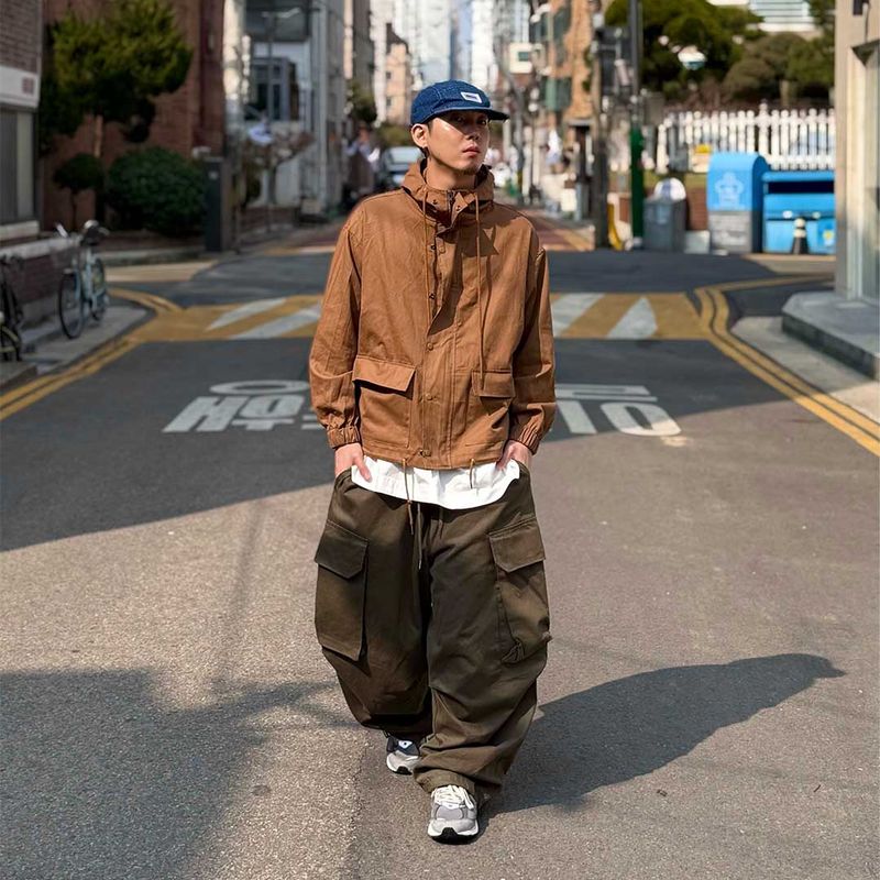 HundoP(ハンドピー)の「オーバーサイズヴィンテージフード付きフィールドジャケット(ジャケット/アウター)」